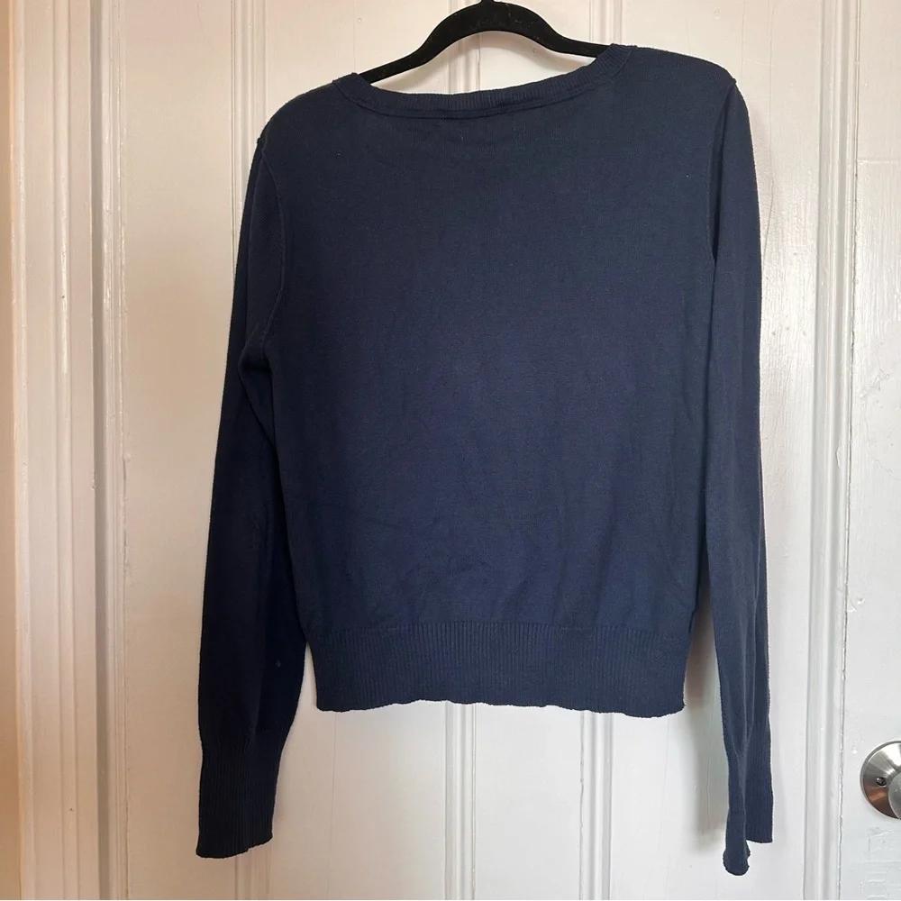 Y2K Aeropostale Navy Blue Cardigan - Picture 9 of 11
